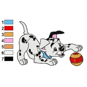 Dalmations Embroidery Design 13